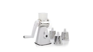 NutriSlicer DLX 4in1 Manual Mandolin Slicer Veggie Grater [upl. by Ittap137]