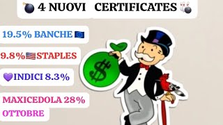 💰4 CERTIFICATES DOPO IL TAGLIO DEI TASSI✂️📊 dividendi trading bnpparibas soldi finanza money [upl. by Raybin]