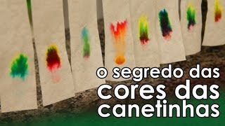 O segredo das cores das canetinhas CROMATOGRAFIA [upl. by Letrice]