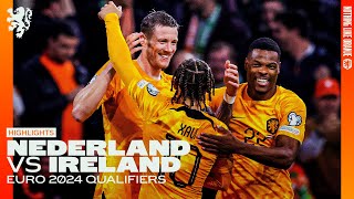 QUALIFICATION EURO2024 SECURED 🦁  Highlights Nederland  Ireland 18112023 [upl. by Ahsinrac]