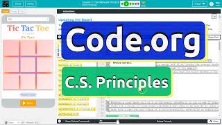 Codeorg Lesson 72C Conditionals Practice  Answer Tutorial  Unit 4 CS Principles 2023 [upl. by Goldwin]