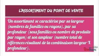 Lassortiment du point de vente [upl. by Gomar]