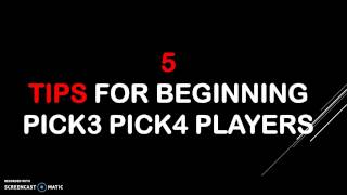 Pick 3 World  5 Tips for Beginner Pick 3 and Pick 4 Players  2023 [upl. by Adiesirb591]