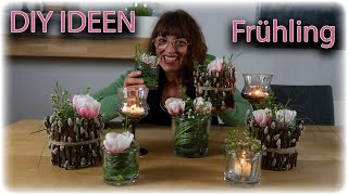 NATÜRLICHE DIY IDEEN  EINFACH eine SCHNELLE DEKO zaubern  mit TULPEN und ZWEIGEN [upl. by Kilian]