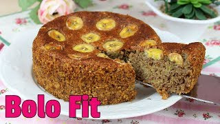 Bolo de Aveia com Banana  Sem Farinha Sem Açúcar e Sem Leite Só com 4 Ingredientes [upl. by Atinahs]