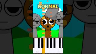 Brud Theme Incredibox Sprunki  Normal Vs Horror on piano [upl. by Nevile851]