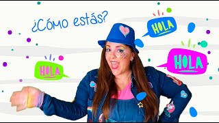 Hola hola ¿Cómo estás La canción infantil para saludar Preescolar Saludar las manos [upl. by Leiad]