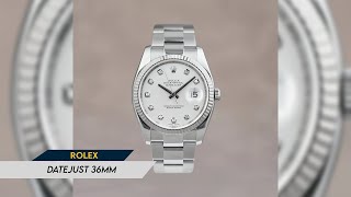 Trying to sell Rolex Datejust 36mm Silver dial Big diamonds Lets go [upl. by Tatia]