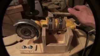 Homemade Wood lathe Duplicator using an angle grinder [upl. by Rosemari]