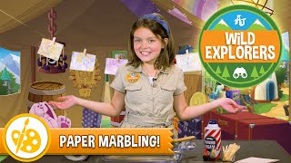 Wild Explorers  Paper Marbling [upl. by Lesslie]