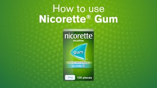 NICORETTE® How to Use Nicotine Gum [upl. by Eislrahc761]