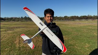 UMX RADIAN  MAIDEN FLIGHT THE BEST 3CHAN TRAINER RC PLANE TO GET INTO THE HOBBY [upl. by Jeritah602]