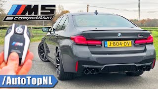 2021 BMW M5 F90 Competition LCI REVIEW on AUTOBAHN NO SPEED LIMIT by AutoTopNL [upl. by Desiri579]