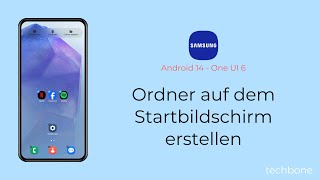 Ordner auf dem Startbildschirm erstellen  Samsung Android 14  One UI 6 [upl. by Anaiad]