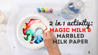 Try the Magic Milk Experiment amp Turn it into Marbled Paper [upl. by Teragram168]