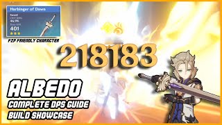 Albedo Build and Guide Top Tier DPS Geo Battery  Genshin Impact [upl. by Stinky393]