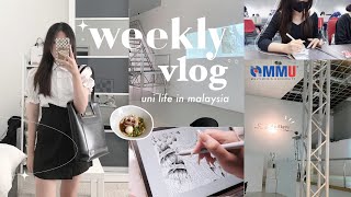 weekly vlog 📸uni life multimedia art student in malaysia [upl. by Bari8]