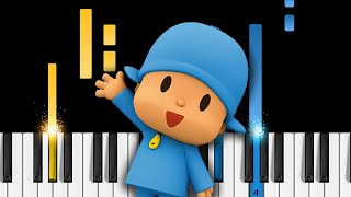 Pocoyo Theme Song  Piano Tutorial  Piano Cover [upl. by Naujik353]