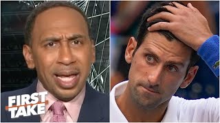 Stephen A is disgusted by Novak Djokovic’s disqualification  First Take [upl. by Noe]