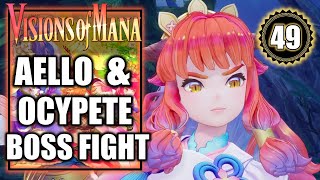 Visions of Mana – Aello amp Ocypete Boss Fight  Wind Sanctum  Walkthrough Part 49 [upl. by Feld348]