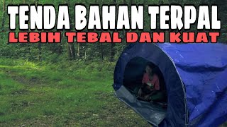 CARA MEMBUAT TENDA DARI TERPAL  membuat tenda dari pipa pvc [upl. by Restivo]