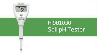 Video  How To Set Up and Calibrate the HI981030 GroLine Soil pH Tester [upl. by Ocinom822]