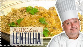 ARROZ COM LENTILHA E CEBOLA CARAMELIZADA  ERICK JACQUIN [upl. by Odnam]