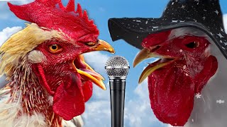 funniest Chicken Song and funniest Dancing Rooster  funniest chicken dance [upl. by Quickman154]