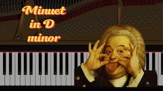 Minuet in D minor Bach Piano Tutorial  Inesita Ryder [upl. by Henning735]