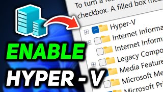 How to Enable HyperV in Windows 11  Turn On Windows Hypervisor Platform [upl. by Aitercal]