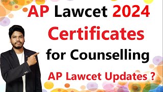 APCertificates For CounsellingAP LAWCET 2024 [upl. by Artina618]