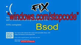 FIX BOSD ERROR quotwindowscomstopcodequotin windows 10 blue screen of death 2020 best method [upl. by Nyliram]