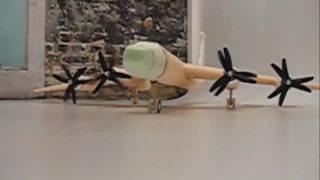 RC Tu95 Bear Model from Green Air Designs  First Tests [upl. by Jolenta]