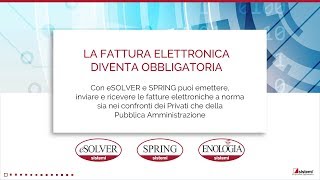 La fattura elettronica con i gestionali Sistemi [upl. by Gnol444]