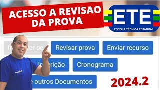 REVISÃO DE PROVA DO ETE SUBSEQUENTE 20242 [upl. by Yelwah]