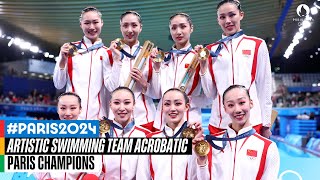 Artistic Swimming Team Acrobatic  Paris Champions [upl. by Apostles]