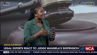 Legal experts react to Judge Maumela suspension [upl. by Barboza]