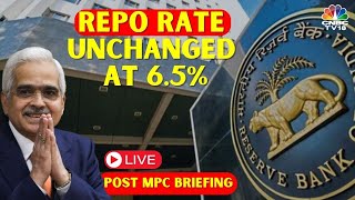 RBI Post Monetary Policy Briefing LIVE  RBI Governor Shaktikanta Das Statement  N18L  CNBC TV18 [upl. by Ahsuas]