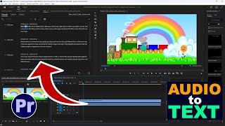 Auto Transcribe Audio To Text in Premiere Pro 2023  Audio to Text Generate [upl. by Demmy]