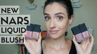 NARS Liquid Blushes  Swatches  Demo [upl. by Yc876]