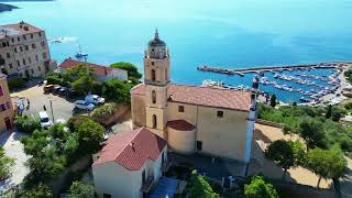 Cargèse  2 églises  4K  360°  la Corse vue du ciel  les richesses du patrimoine naturel Corse [upl. by Nevai]