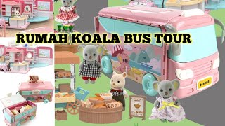 RUMAH BONEKA KOALA  Doll House Bus tour  Pretend Toys  Koala Diary House  Koala Bus House [upl. by Arrac688]