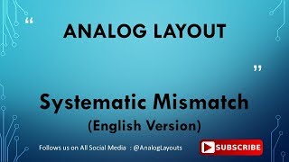 Systematic Mismatch  English Version [upl. by Harrak]