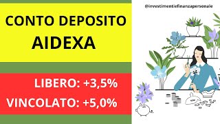 MIGLIORI CONTI DEPOSITO  BANCA AIDEXA [upl. by Serilda968]
