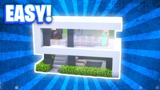 Minecraft  How to Build Simple amp Easy Modern House Tutorial [upl. by Helm]