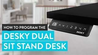 Programming the Desky Dual Sit Stand Desk [upl. by Catherin359]