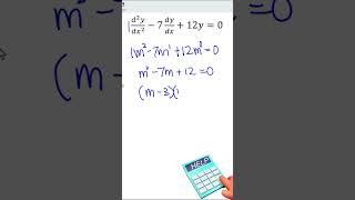 Secondorder Homogeneous Linear Ordinary Differential Equation maths differentialcalculus ODE [upl. by Atsuj]