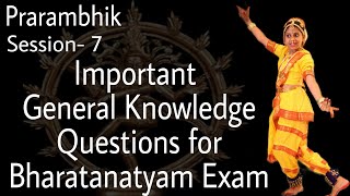 General Knowledge Questions for Bharatanatyam Exam  Prarambhik Preparation [upl. by Alicea]