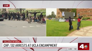 See aftermath of UCLA protest encampment in front of Royce Hall [upl. by Angelina]