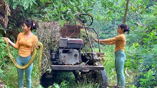 The old car was abandoned in the woods I fixed it and it is running again [upl. by Ariam933]